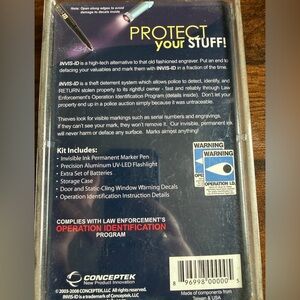 Invis-ID Invisible Ink Marking Kit - Black